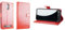 caseroxx Bookstyle Handytasche für SPC Zeus 4G / Zeus 4G Pro in rot – Klapphülle aus Kunstleder mit Kreditkartenfächern, Magnetverschluss, Standfunktion & Rundumschutz für Display und Gehäuse
