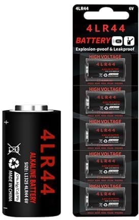 HoootCell 4LR44 6V Battery A544 K28A 476A PX28A L1325 Batteries 6 Volt Alkaline Battery 5 Pack