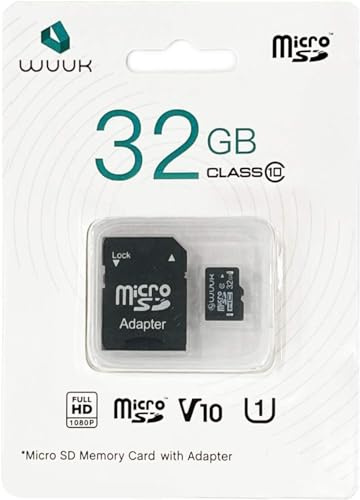 WUUK 32GB microSDHC Memory Card Class 10, inkl. SD-Adapter