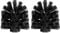 sourcing map 2 Pcs Toilet Bowl Brush Replacement Head 12mm, Toilet Scrub Brush Cleaning Round Ball Shaped Toilet Brushes Heads Black