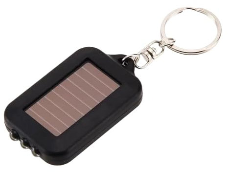 Torcia portachiavi LED con pannello solare - torcia portachiavi LED ad energia solare | Forniture di illuminazione per esterni tascabili, torcia flash portatile con batteria incorporata