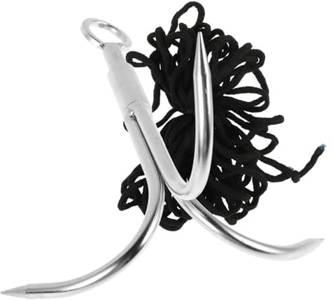 BESPORTBLE Gancio Triplo in Acciaio Inossidabile Per Campeggio Rampino Con Artigli Potenziati Uncino Corda Versatile Per Pesca e Arrampicata Outdoor Presa Stabile e Rinforzata