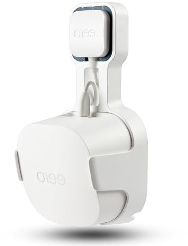 ZahoTse Supporto da parete per sistema WiFi domestico Eero 6+, semplice e robusto, supporto da parete per sistema Eero 6+ tri-Band Mesh Wi-Fi 6, senza cavi disordinati (bianco, confezione da 1)