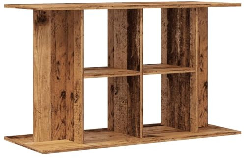 vidaXL Aquarium Stand - Fish Tank Cabinet - Old Wood - Stylish Storage - 100x40x60 cm - Engineered Wood