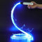Fronzatura Luminosa per la Danza - con Ottica a LED Girevole e Luminosa, Frusta di Fibre ottiche riutilizzabili alimentata da Batteria, fruste di Luce con 4 modalità di Illuminazione variabili