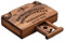 Planche Ouija miniature - Ornement de tableau fantôme miniature - Planche Ouija avec tiroir - Planche Ouija en bois avec planchette alphabet vintage