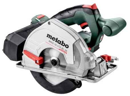 Metabo MKS 18 LTX BL 58 Akku-Handkreissäge – inkl. metaBOX 340 (Akkuspannung 18V, Schnitttiefe 0 – 58 mm, Gewicht 2,8 kg, Leerlaufdrehzahl 3600 /min) 600773840