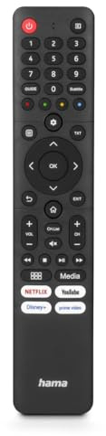 Universal-Fernbedienung für Hisense TVs, IR, lernfähig, mit 4 App-Tasten