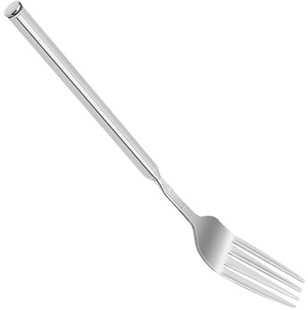 usefulbeauty tenedor extensible | antideslizante de acero inoxidable utensilios de cocina – tenedor extra largo utensilios de fiesta – para casa, oficina, escuela, fruta, postre, cocina parrilla