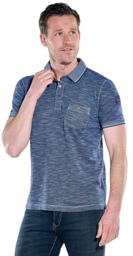 engbers Herren Poloshirt, Mittelblau