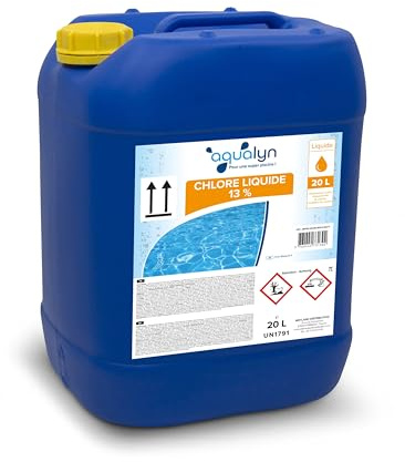 Chlore Liquide 13% 20 L Aqualyn Lot de 2