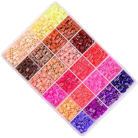Iron Beads – 24 Colours DIY Supplies – Pixel Art Supplies Creativity, for Teenagers Adults Hobbists Home Study Laboratory School Summer Camp Party Birthday Room Games Kindergarten