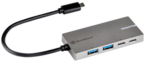 Silverstone SST-EP09C USB 3.1-C -Port - silber