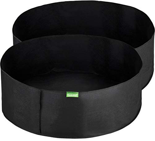 GardenMate 2X 190L Hochbeet Pflanzsack aus Vliesstoff Ø92cm Höhe 30cm