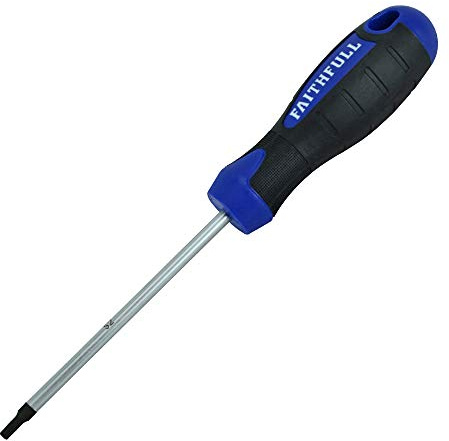 Faithfull FAISDT25 Soft-Grip Screwdriver Torx T25 x 100mm, Black