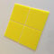 Super Cool Creations Square Tiles, Yellow - Pack of Ten - 6cm x 6cm