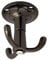 2 x Drehhaken TROMSO 3-fach schwarz verchromt 53 x 50 mm Sockel Ø 40 mm BA 25 mm Aluminium Kleideraufhänger Garderobe Drehbar von SO-TECH®