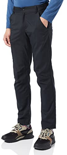 Berghaus Men's Navigator 2.0 Walking Trousers | UPF 50+ | Water Resistant | Comfortable Fit | Breathable , Black/Black, 38 32