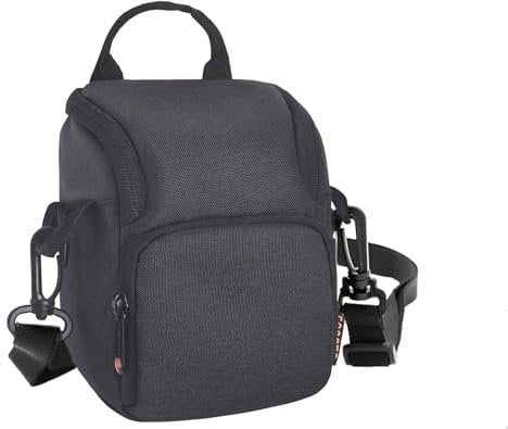 FOSOTO Waterproof Camera Bag Cases Compatible for Canon PowerShot G7X G9X SX740,Nikon A900 A10,Sony RX100 IV A6000,Fujifilm Instax Mini 11 / Mini 9 Travel Camera Bags with Removable Shoulder Strap