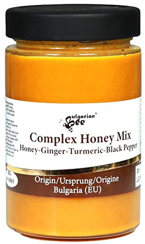 450 g Miel avec Gingembre, Curcuma, Poivre Noir, non chauffé, immunostimulateur naturel
