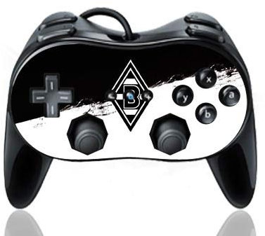 DeinDesign Skin kompatibel mit Nintendo Wii Classic Controller Pro Folie Sticker Borussia Mönchengladbach Gladbach Bundesliga