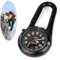 WONOLO Digitale Armbanduhr mit Karabinerhaken und leuchtendem Zifferblatt für Ärzte, Krankenschwestern, Sanitäter (schwarz), Modern