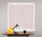 LINDER Voilage Paire de Vitrage - Passe Tringle - Rose Pâle - 60x140cm - 100% Polyester - Certifié Oeko -TEX - Tissé et Teint en France - Collection Etamine Givrée