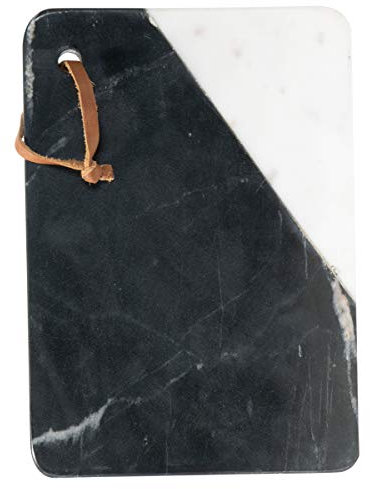 Foreside Home & Garden - Tagliere rettangolare in marmo nero
