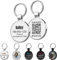 MYLUCKYTAG Personalisierte Haustier ID Tags Hundemarken - QR Code ID Tags - Haustier Online Profil - Senden Sie Haustier Standort Alert E-Mail beim Scannen