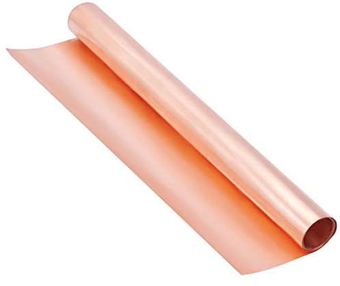 OLYCRAFT Kupferblech Rolle Metallfolien Platte 0.03mm Hochreines Reines Kupfer Dünnes Blech Für DIY Schneiden Handwerk Machen 1000x200x0.03mm