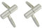 bricoleva.it Cerniere Anuba per porte e finestre in legno, Set composto 2 da Maschio e 2 Femmina - Cerniere a 2 gambi - Kit 2 Cerniere Anuba in Diversi Colori e Dimensioni (14 mm, Satinato)