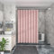 Lkw Ogechi Tenda Doccia Lino Impermeabile 180x220, Tenda da Doccia Grigio Blu Verde Beige Albicocca Rosa, Tenda Doccia Lino Antimuffa Lavabile, Tende da Bagno Asciugatura Rapida 180x220 (Rosa)