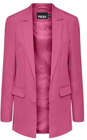 PIECES Pcbozzy Ls Loose Blazer Noos Bc Blazer, Rosa (Hot Pink), XS Donna