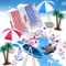 15 Stück Strand Deko Miniatur Set, Miniatur Deko Strand, DIY Strand-Mikrolandschaft, Miniatur Deko Strandbar, Mini Sonnenschirm Kleine Palme Für DIY Garten Sandkasten Swimmingpool Geschenk