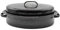 Oval Casserole Dish with Lid Handles Roasting Pot Tray Stew Pan Oven Safe Cooking (6L Large)