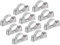 sourcing map 10Pcs Pipe Support Pipe Bracket Clamp for OD 25mm Pipe Wall Mount Ceiling Mount Rigid Pipe Straps for Metal Pipe Tube