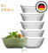 TYA I Premium Glas 6er Dessertschalen 345ml 100% BLEIFREIE Kristall Glassschalen Set 6, Dessertbecher, Dessertgläser, Puddingschalen Glas Dipschale, Stapelbare Servierschalen Saucenschalen