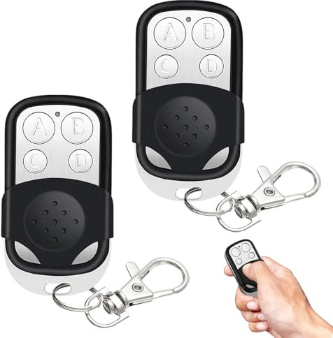 innislink 2 Piezas Mando Garaje, 433.92 MHz Mando para Puerta de Garaje, clonador de mandos con 4 canales, mando puerta garaje, mando distancia garaje universal