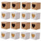 SOLUSTRE 60 Stück Kartons Herzförmige Schachtel aus Kraftpapier Verpackungskartons quadratische geschenkpapierschachteln Schachteln zum Verpacken von Geschenken Braune Würfel-Geschenkboxen