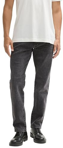 TOM TAILOR Herren 1043084 Marvin Straight Fit Jeans, 10213-Clean Mid Stone Grey Denim, 33W / 32L