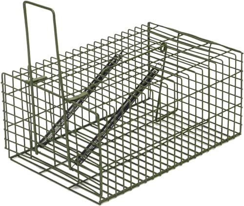 Elbe Mausefalle lebend, Rattenfalle aus Draht, Lebendfalle für Mäuse, Ratte, Hamster, bissfeste Falle, tierfreundliche Falltür, 23x15x11 cm, wetterfest, für Indoor und Outdoor