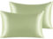 NTBAY Silk Satin Pillowcases - Satin Pillowcase for Hair and Skin, Pillow Cases 2 Pack with Envelope Closure, 50x75 cm, Sage Green