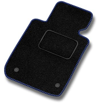 SMK Velours Standard Fahrermatte 1-teilig passend für Skoda Fabia I 1999-2007 - Standard, Gewebt, Blau Fahrerseite - Erleben Sie neuen Fahrkomfort mit einem Velours- Fahrermatte passend für Ihr Auto