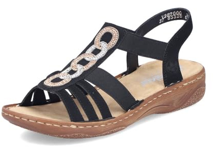 Rieker Damen Pantoletten V2870, Frauen Slipper