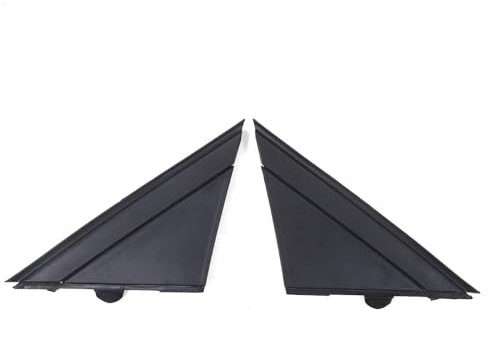 Cubierta de espejo de puerta adecuada para Fiat 500 2010-2024, cubierta de placa triangular para Fiat 500 Accesorios, placa triangular de espejo retrovisor, moldura decorativa para el exterior del