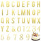 37PCS Acrylic Letters Cake Topper, Gold Acrylic Cake Alphabet Numbers Topper with A-Z and 0-9 DIY Cupcake Decoration Pick Personalized Letters Anniversary Wedding Baby Shower Party Supplies DIY Cake