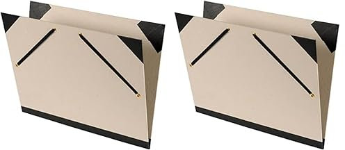 Canson 200003132 Zeichenmappe Kreativ, 2 Eckspanner mit Gummizugvers chluss, 1Stück, 260 x 330 mm, hellgrau (Packung mit 2)