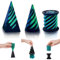 Impossible Cone (3PCS), 3D-Druck Spiral Cone Fidget Toy, Pyramid Spirale Spielzeug Passthrough Sculpture, Skulptur Stress Relief Desktop Dekorationen Spielzeug für Kinder Erwachsene Geschenk (Green)