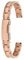 KAXSFE 8mm 10mm 12mm 14 16 Compatible With Fossil Swarovski Casio Women Watchband Stainless Steel Rose Gold Watch Strap Ladies Fashion Metal Chain(3122-rose gold,Width 12mm)