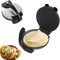 12 Inch Electric Tortilla and Roti Maker Press – Non-Stick Surface, Adjustable Temperature, Compact Flatbread MachineSilver,One Size